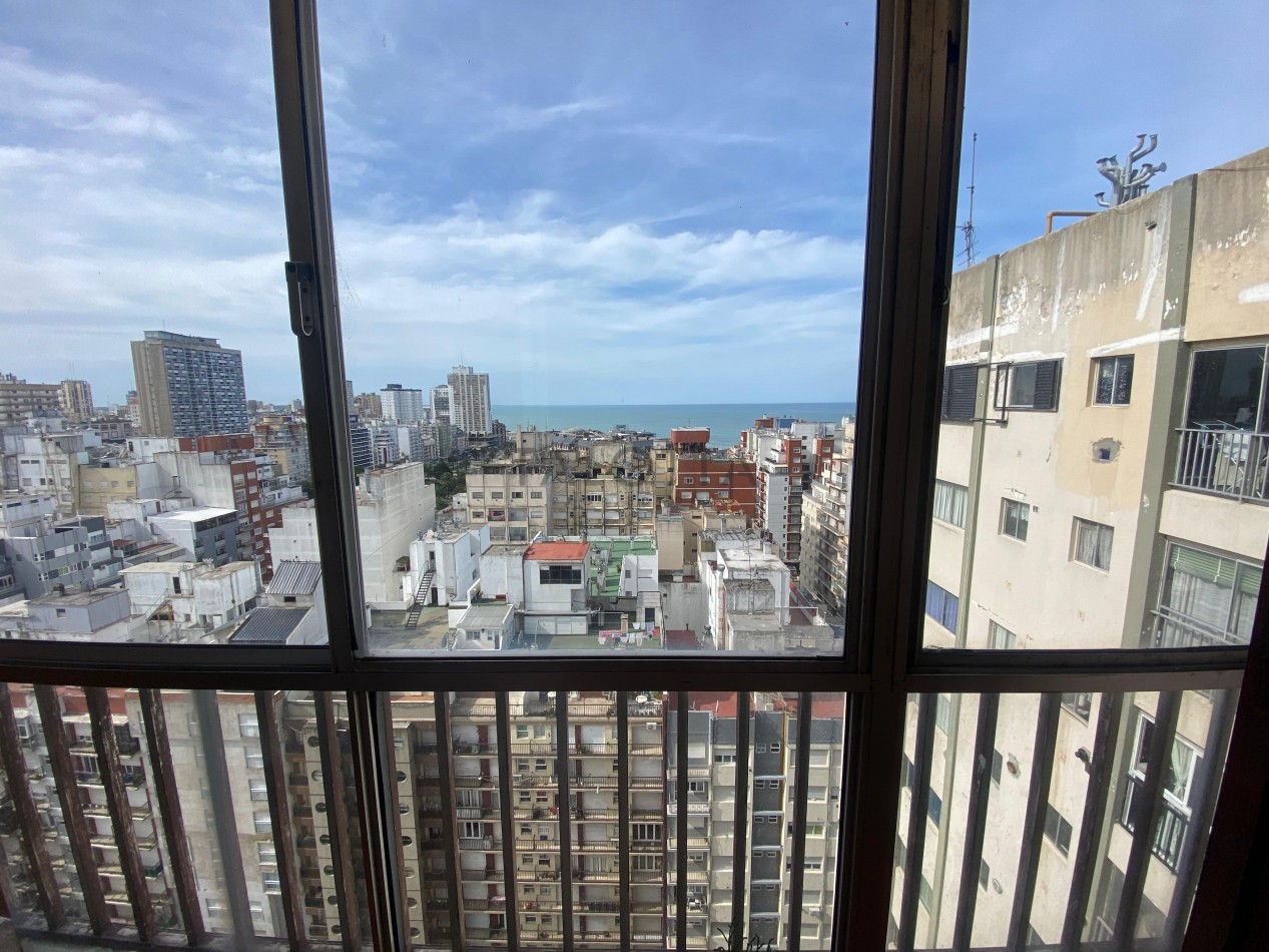 Departamento 2 ambientes con balcon vista al mar y cochera 