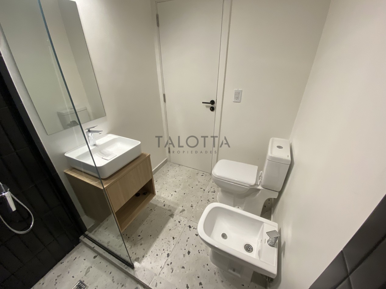 Departamento 2 ambientes a estrenar con balcon al frente 