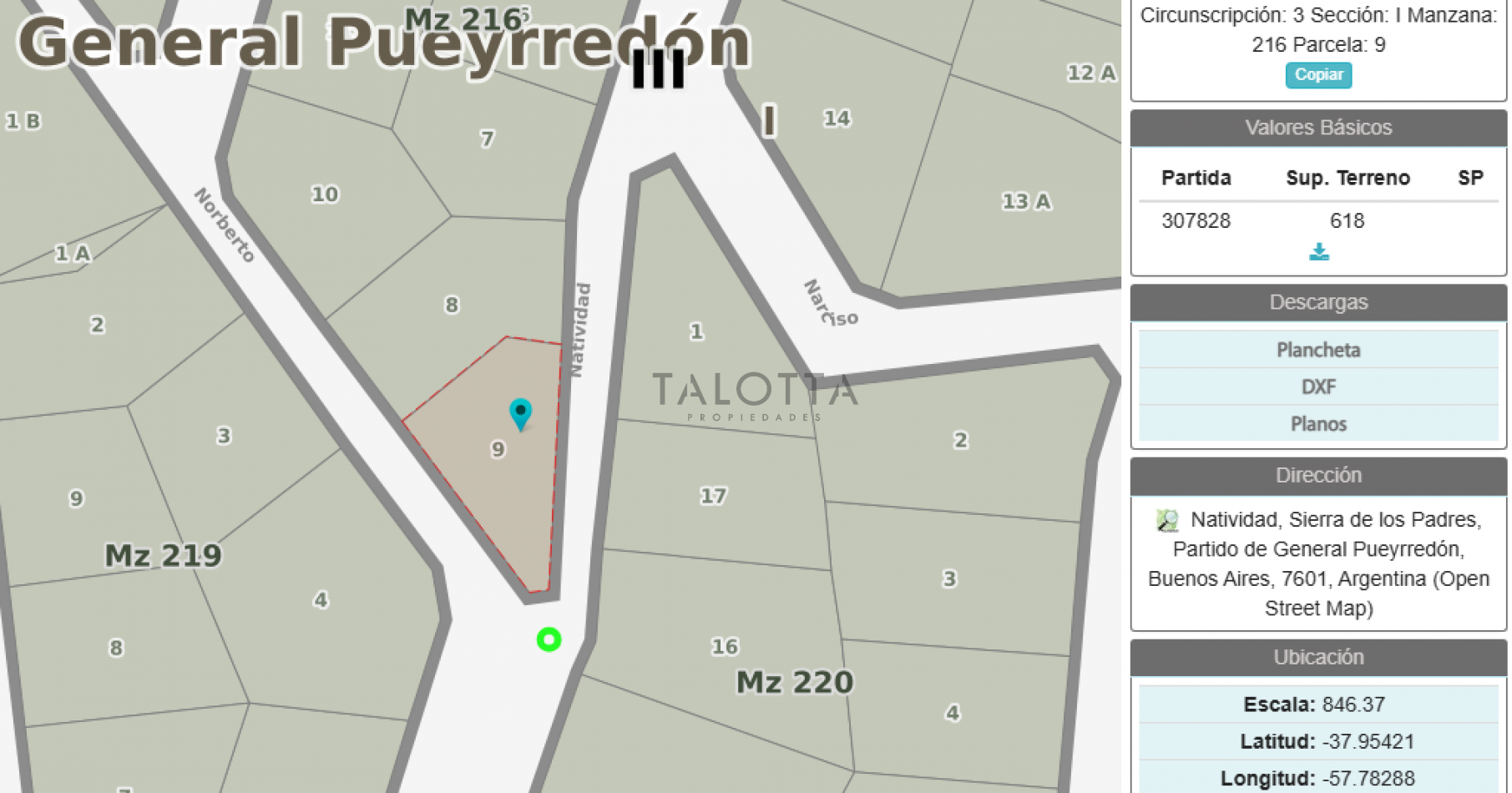 Terreno en Sierra de los padres Balcon del golf 