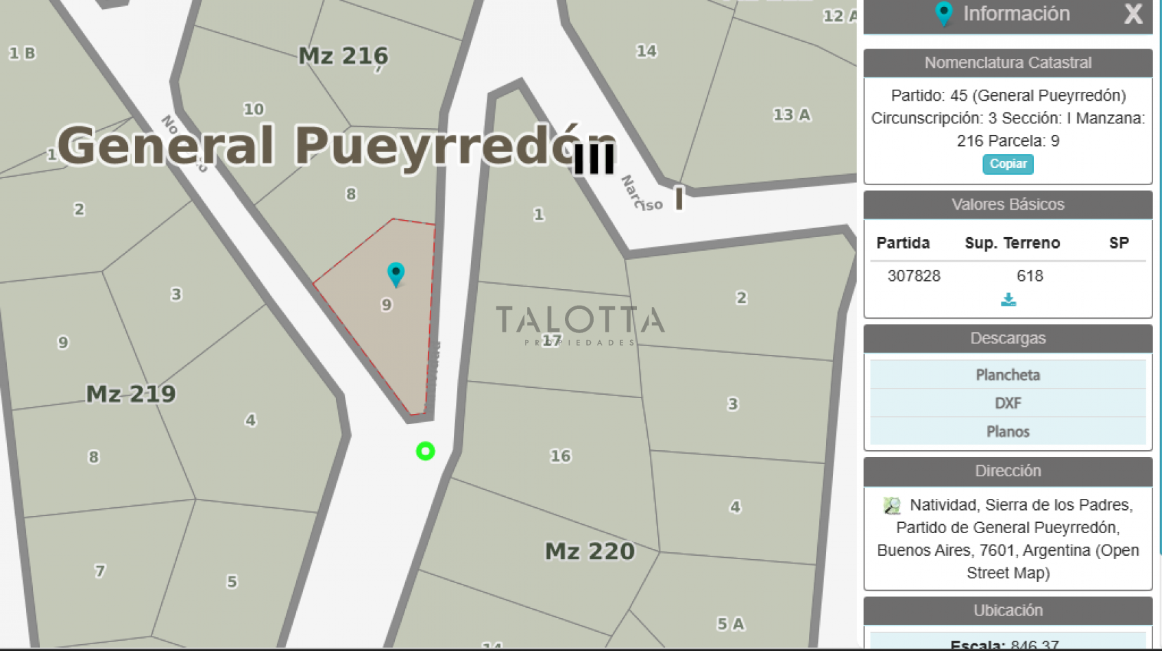 Terreno en Sierra de los padres Balcon del golf 